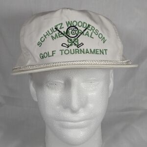 Vtg, Schultz Wooderson Memorial '93 Golf Rope Hat.